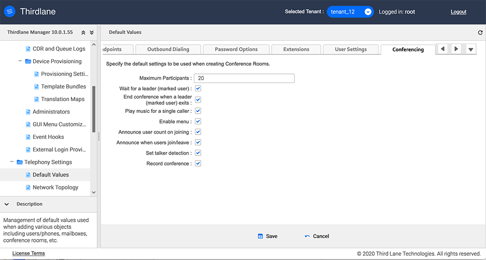 Default Values