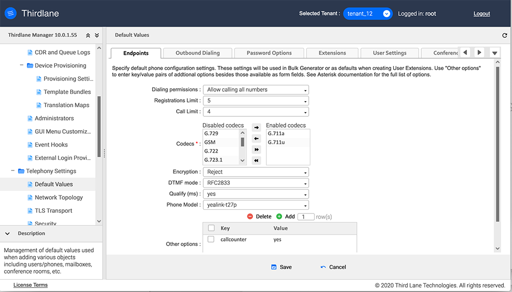 Default Values