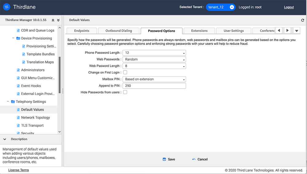 Default Values