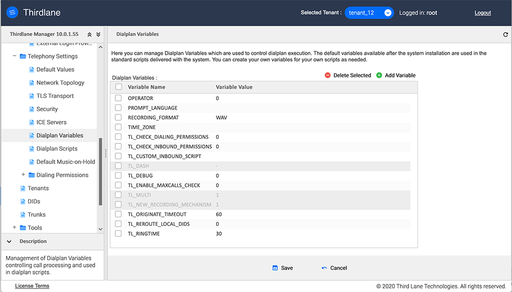 Dialplan Variables