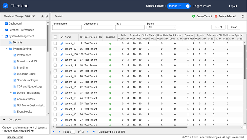 Typical Configuration Manager Screen