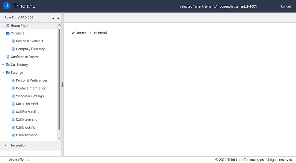 Thirdlane User Portal