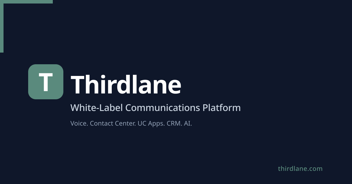 Thirdlane — White-Label Communications Platform